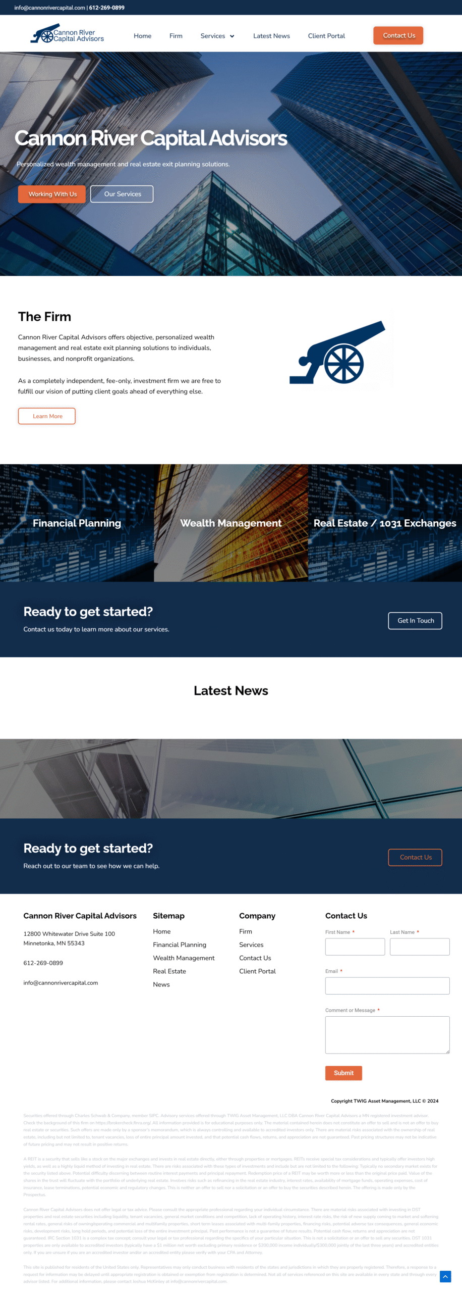 CAPITAL ADVISORS WEBSITE – Finance | Webrozo