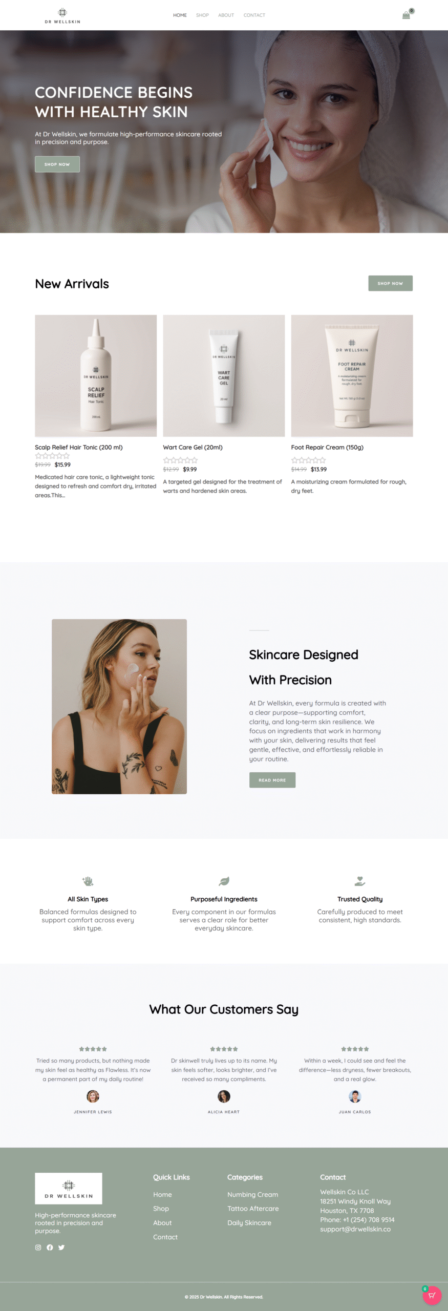 SKINCARE WEBSITE – Beauty & Skincare | Webrozo