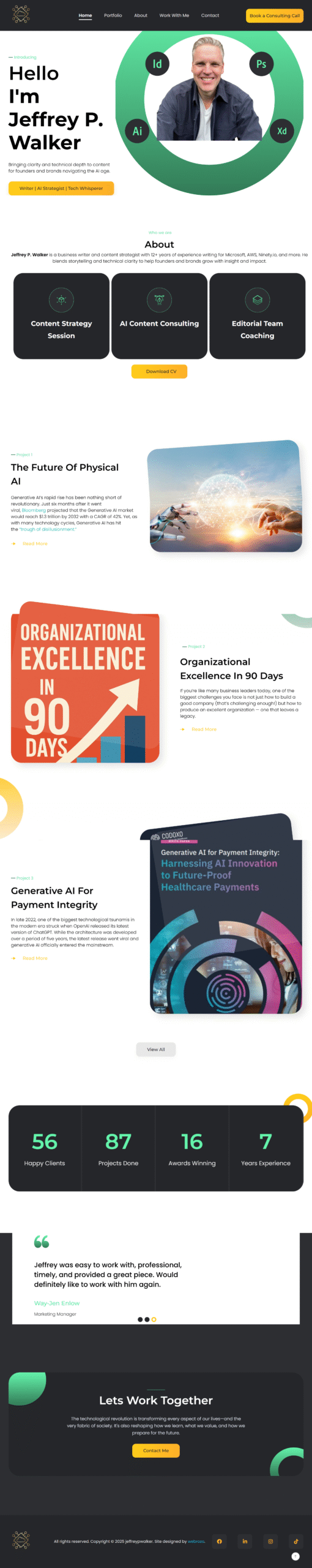 FREELANCER WEBSITE  – Consulting | Webrozo