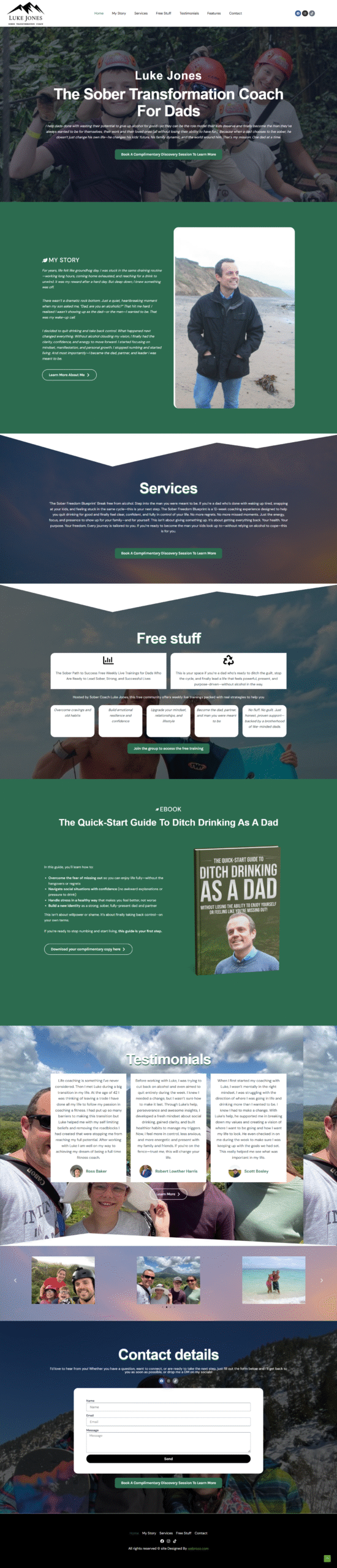 COACHING WEBSITE  – Health & Fitness | Webrozo