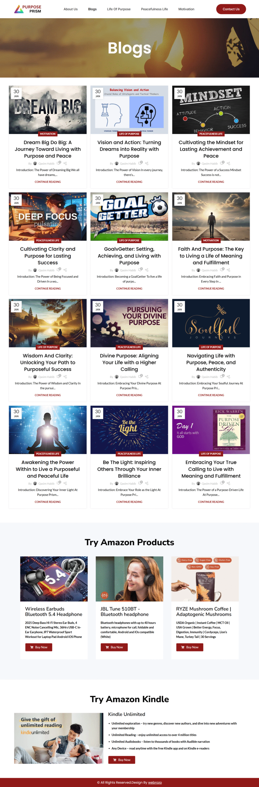 BLOGS WEBSITE  – Website Design | Webrozo