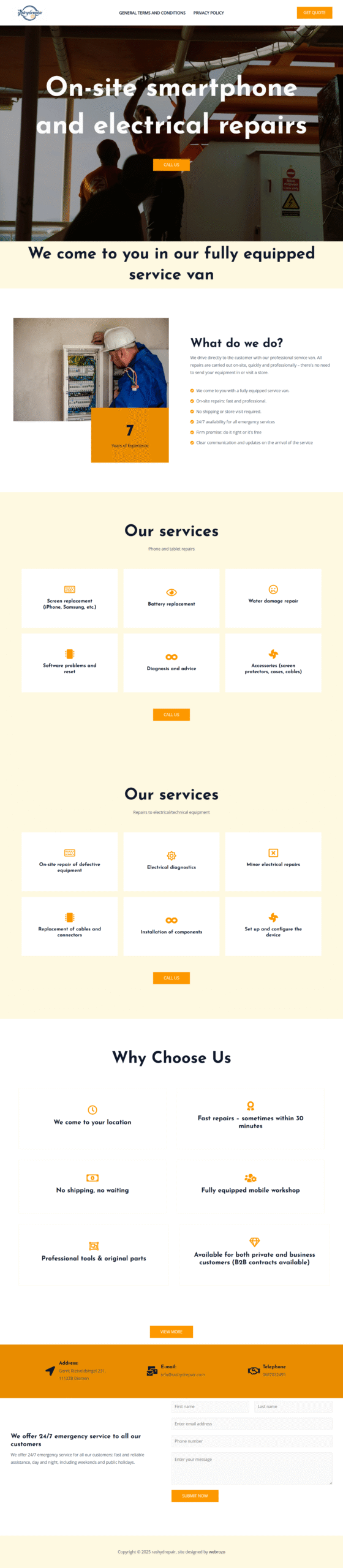 REPAIRING WEBSITE  – IT & Tech | Webrozo